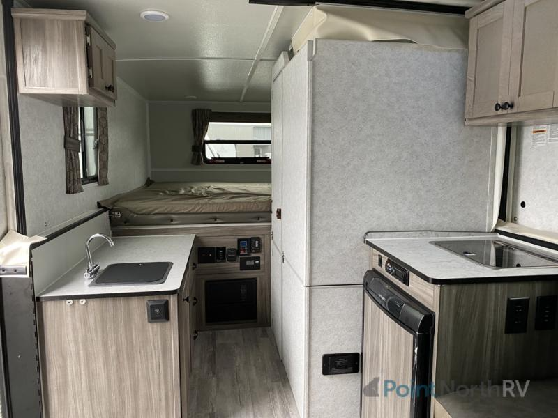 Interior of the trailmanor series 2518 KD travel trailer.